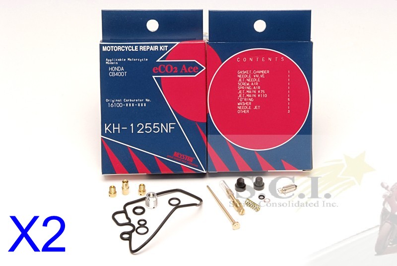 HONDA CB400 CB400T HAWK II KEYSTER CARBURETOR REBUILD KITS 1978